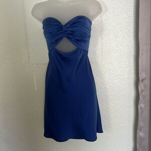 Princess Polly Strapless Blue Dress